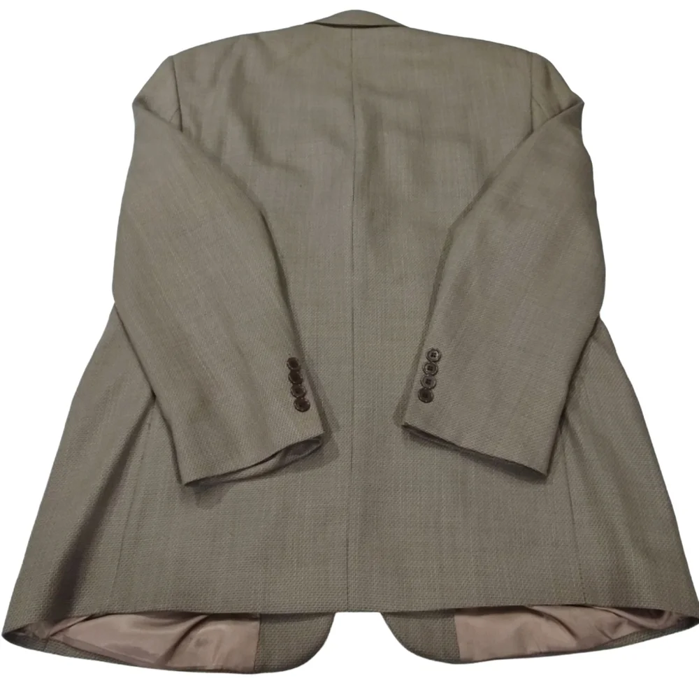 Andrew Fezza Vintage S&K Famous Brands Men's Tan Wool Sportscoat Jacket